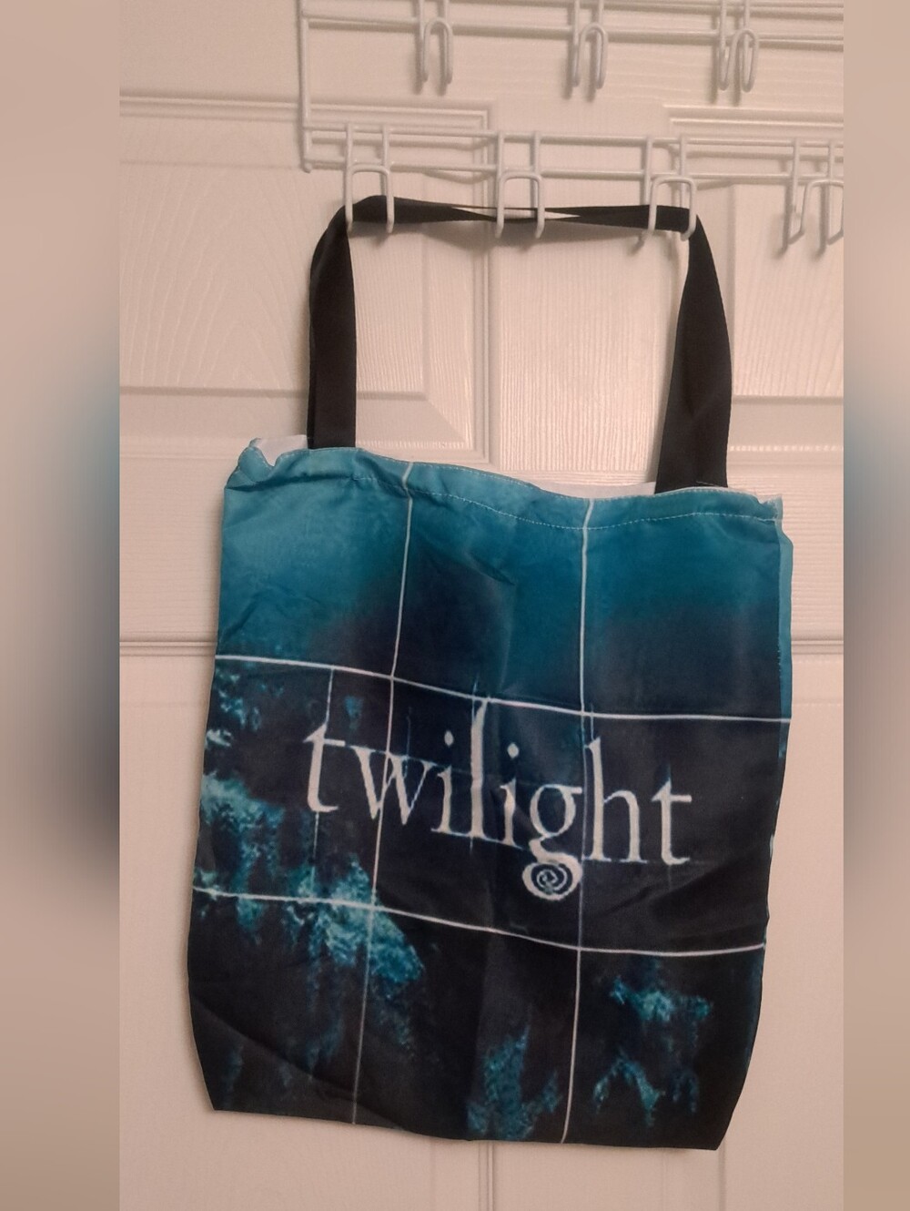 Twilight Saga Logo Tote Bag in Teal and Black New